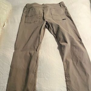 Khaki Prana athletic pants 33x30